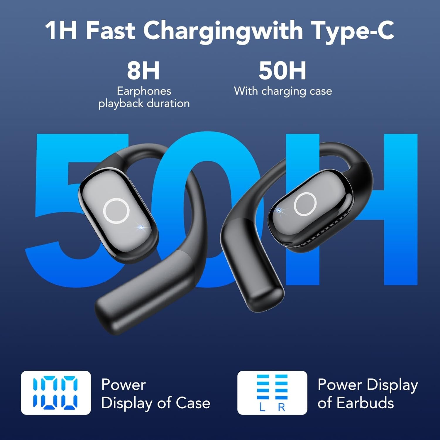 AI Translation Earbuds Real Time, 144 Language Translator Earbuds for Iphone and Android, 80H Playtime,3-In-1 Translation Headphones Translating Device, for Travel/Business/Meeting/Learning (Black)